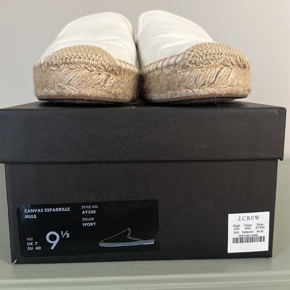 J. Crew Canvas Espadrille Mule - Picture 11 of 11